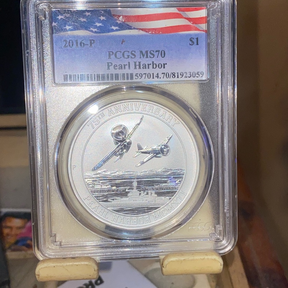 Pearl Harbor 75th Anniversary Silver Coin